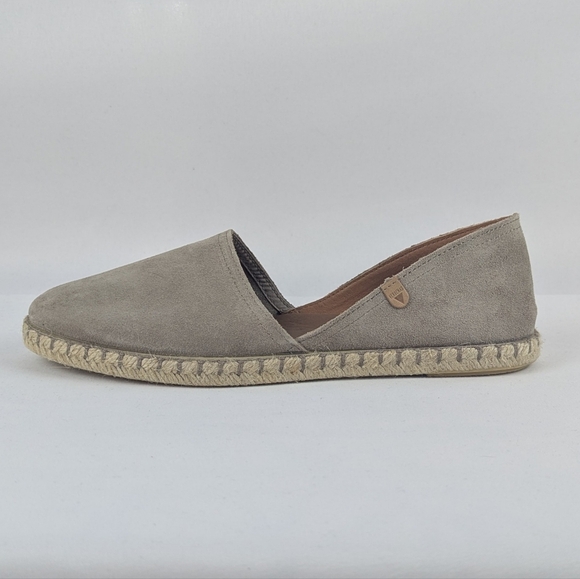 Verbenas Espadrilles Carmen Suede Leather Closed Toe Stone EU41 (9.5/10) NWT - Picture 3 of 16